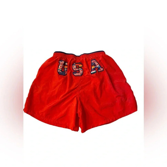 Vintage Speedo Olympic Collection Atlanta 1996 USA Swim Trunks - Picture 1 of 6